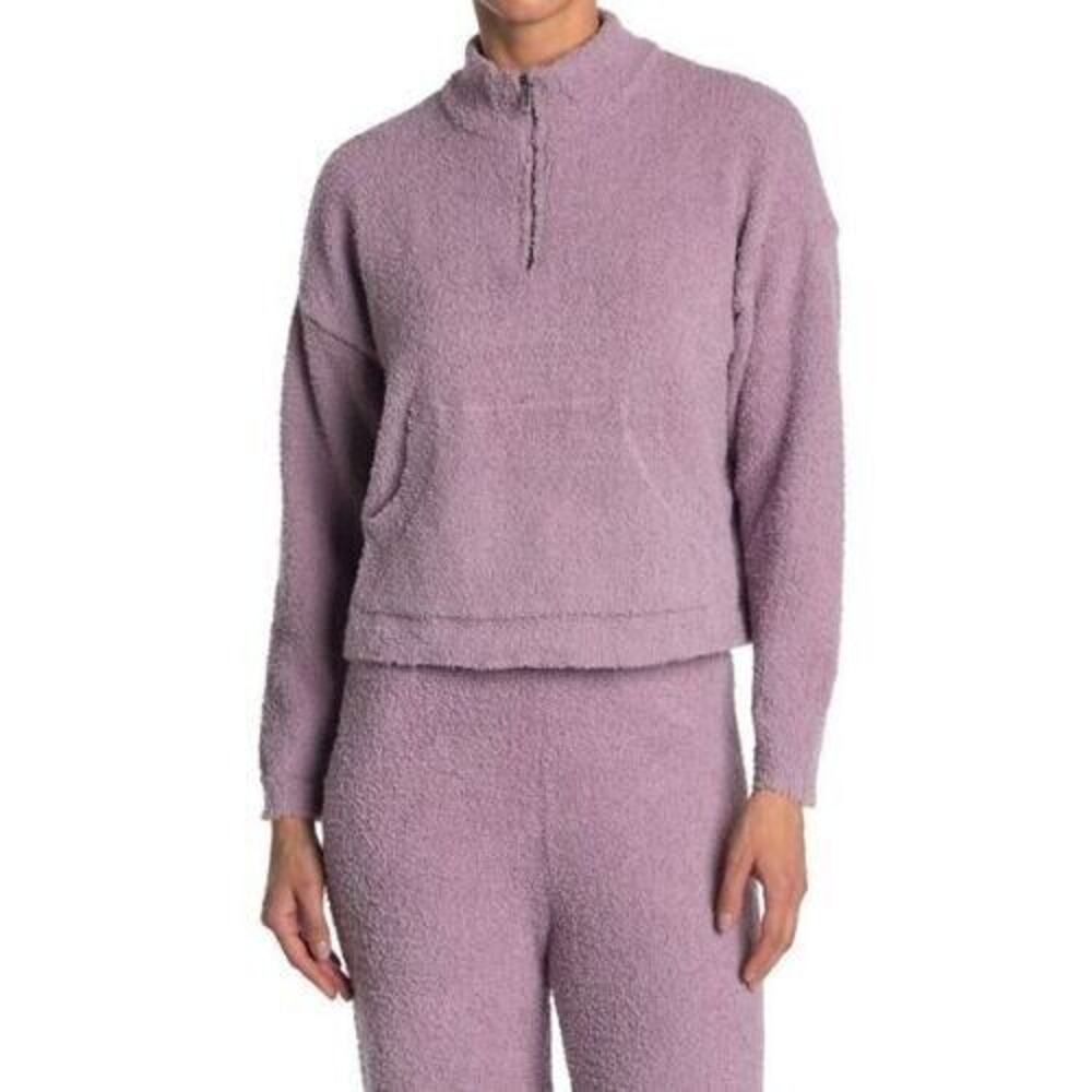 RDI Women's Cozy Half Zip Pullover Sweatshirt‎ In Lilac Shadow Medium MSRP $49